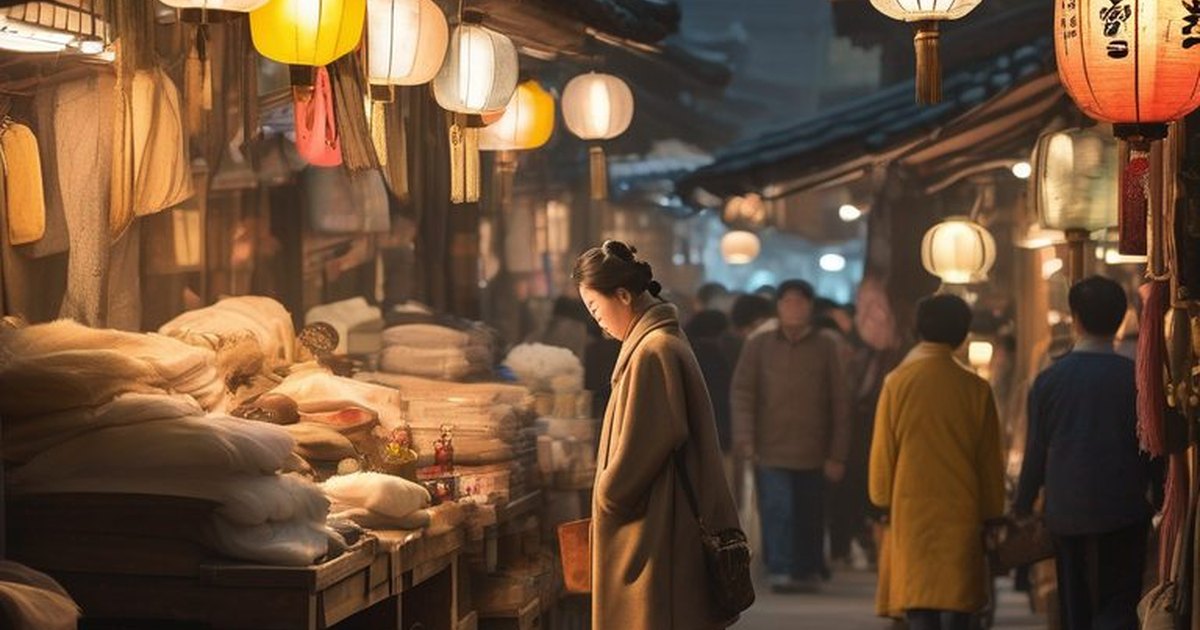 재래시장의 골동품 명품백