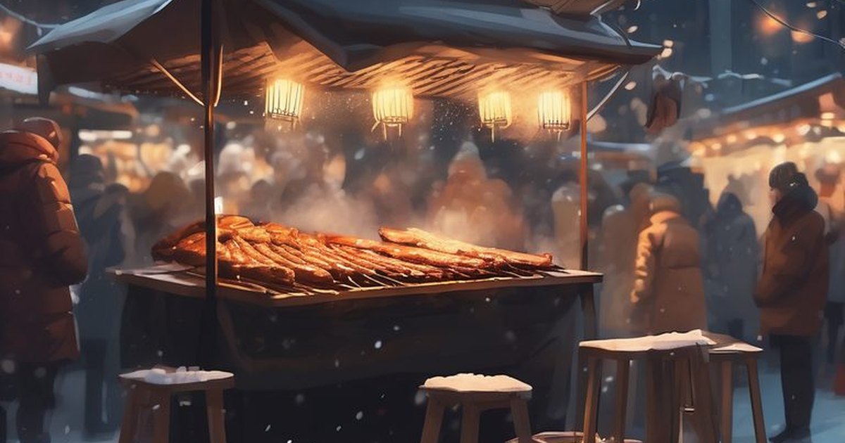 첫눈과 꼬치구이